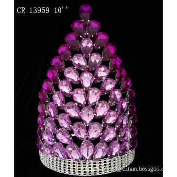 Beauty  Large Queen Rhinestone Wholesale Pageant Crown